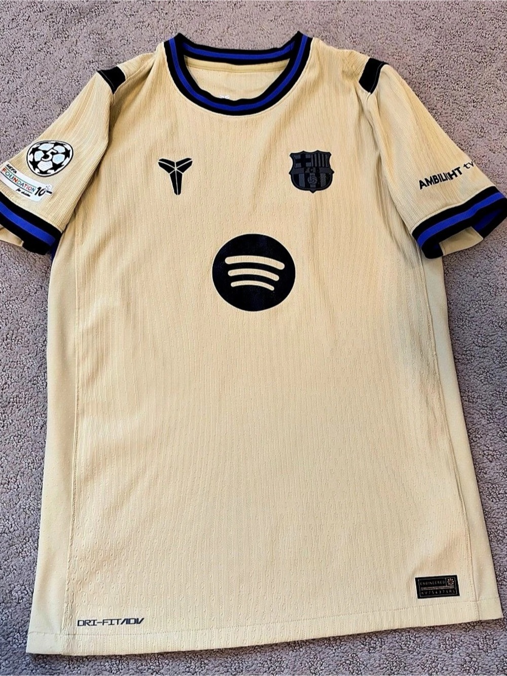 Nike FC Barcelona x Kobe Bryant 2024/25 Fourth Match Lamine Yamal Jersey Youth X